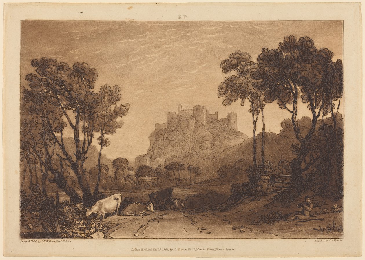 El castillo sobre los prados de Joseph Mallord William Turner