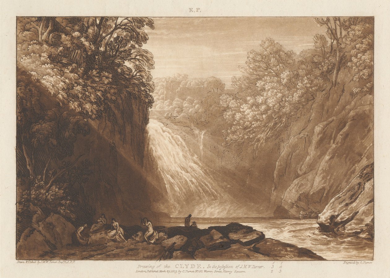 El dibujo del Clyde de Joseph Mallord William Turner