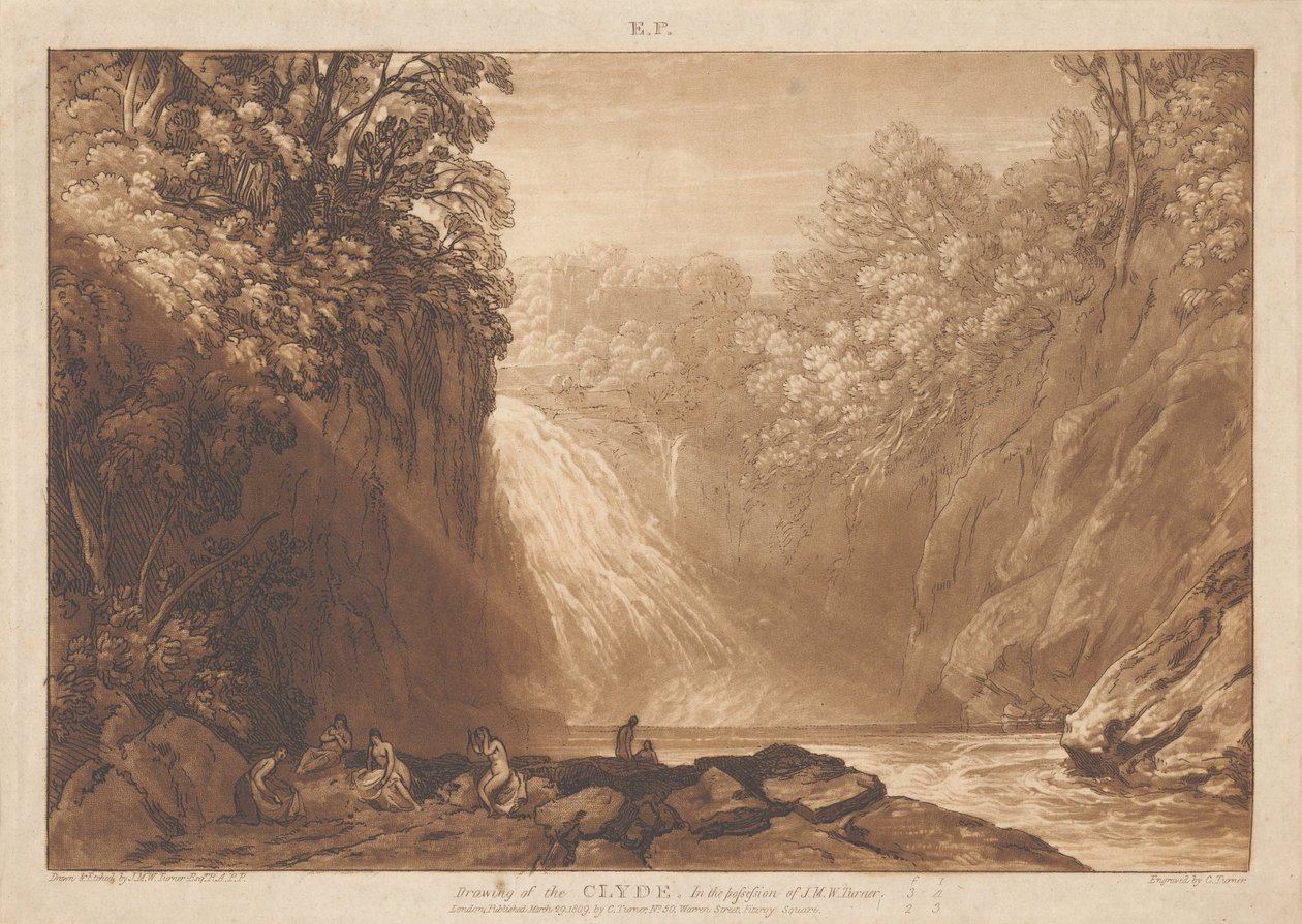 El dibujo del Clyde de Joseph Mallord William Turner