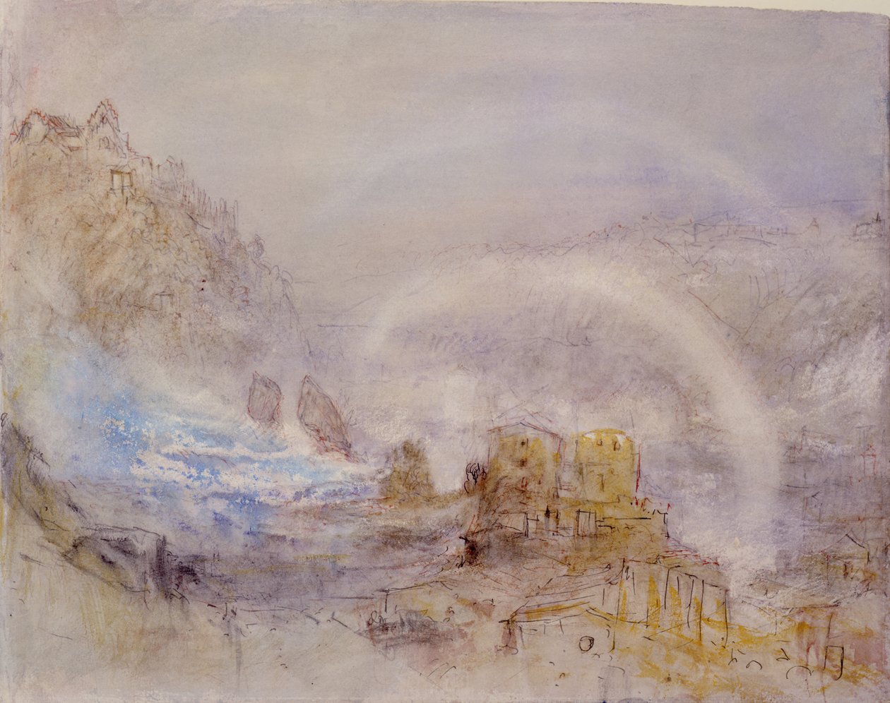 Las cataratas del Rin en Schaffhausen de Joseph Mallord William Turner