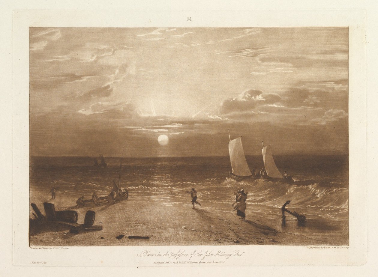 La pieza de mar de Mildmay Liber Studiorum, parte VIII, placa 40, 11 de febrero de 1812 de Joseph Mallord William Turner