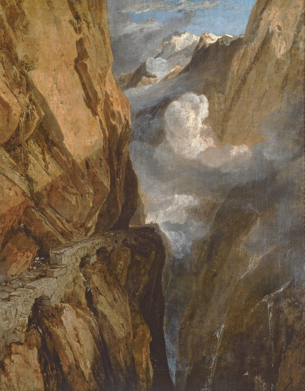 El paso de San Gotardo, Suiza, 1803-04 de Joseph Mallord William Turner