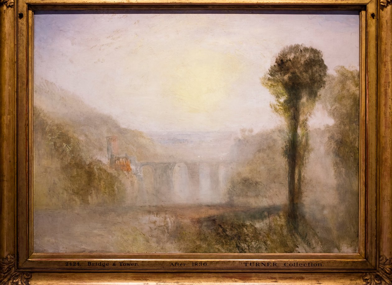 El Ponte delle Torre, Spoleto, hacia 1840-45 (óleo sobre lienzo) de Joseph Mallord William Turner