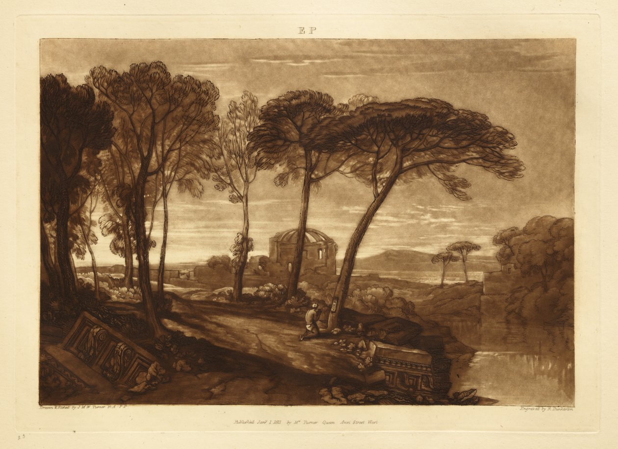 El templo de Minerva Médica de Joseph Mallord William Turner