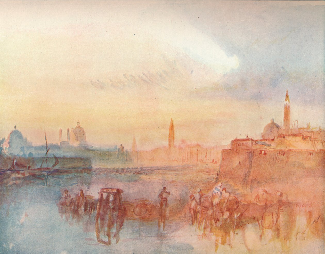 Venecia: La Salute desde S. Giorgio Maggiore, 1909 de Joseph Mallord William Turner