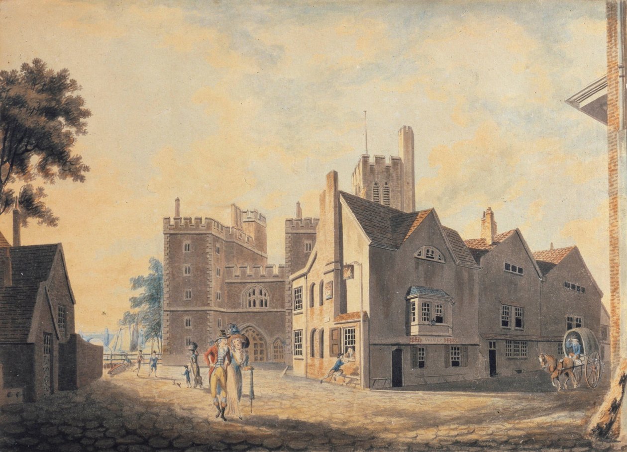 Vista del Palacio Arzobispal, en Lambeth de Joseph Mallord William Turner