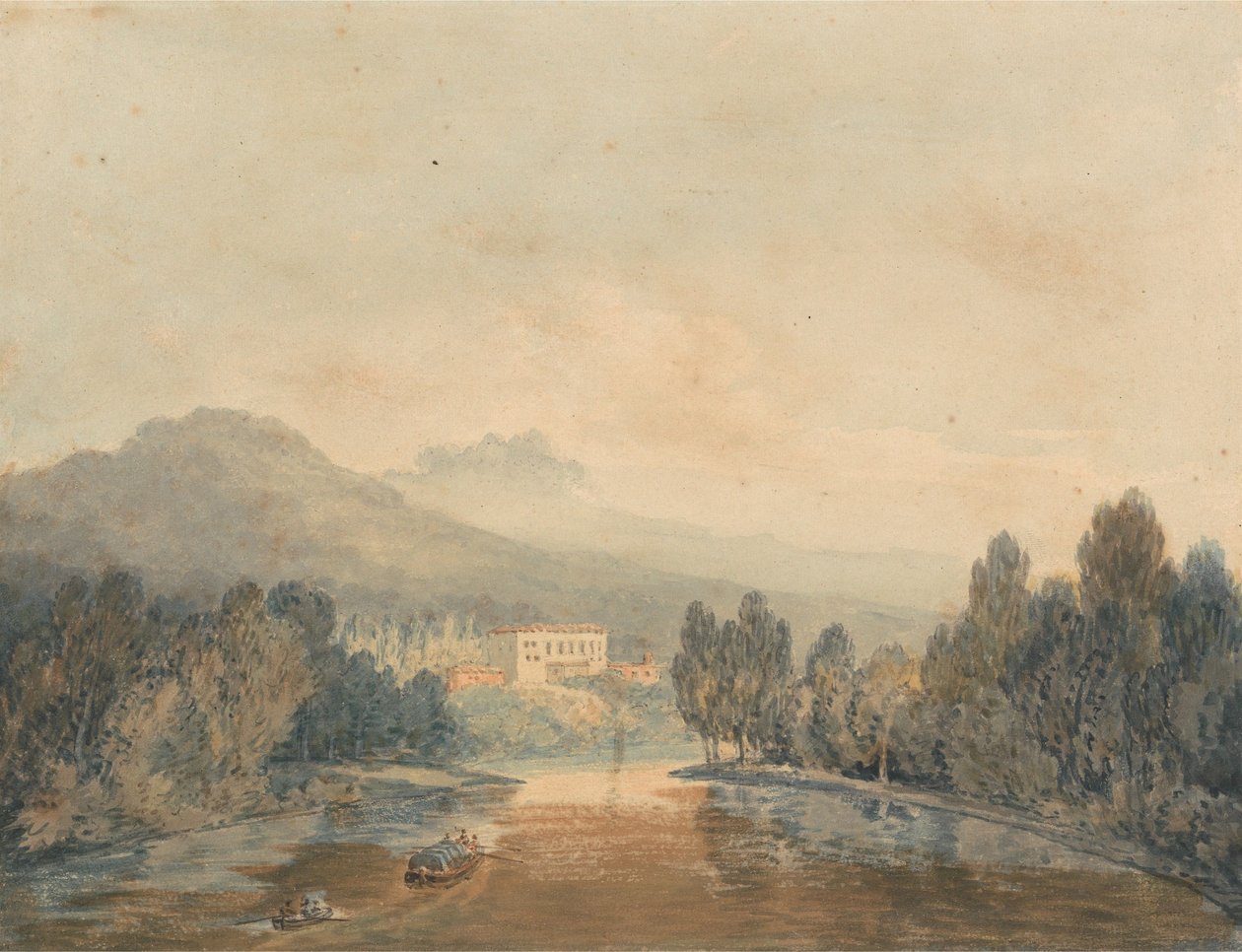Villa Salviati, a orillas del Arno de Joseph Mallord William Turner