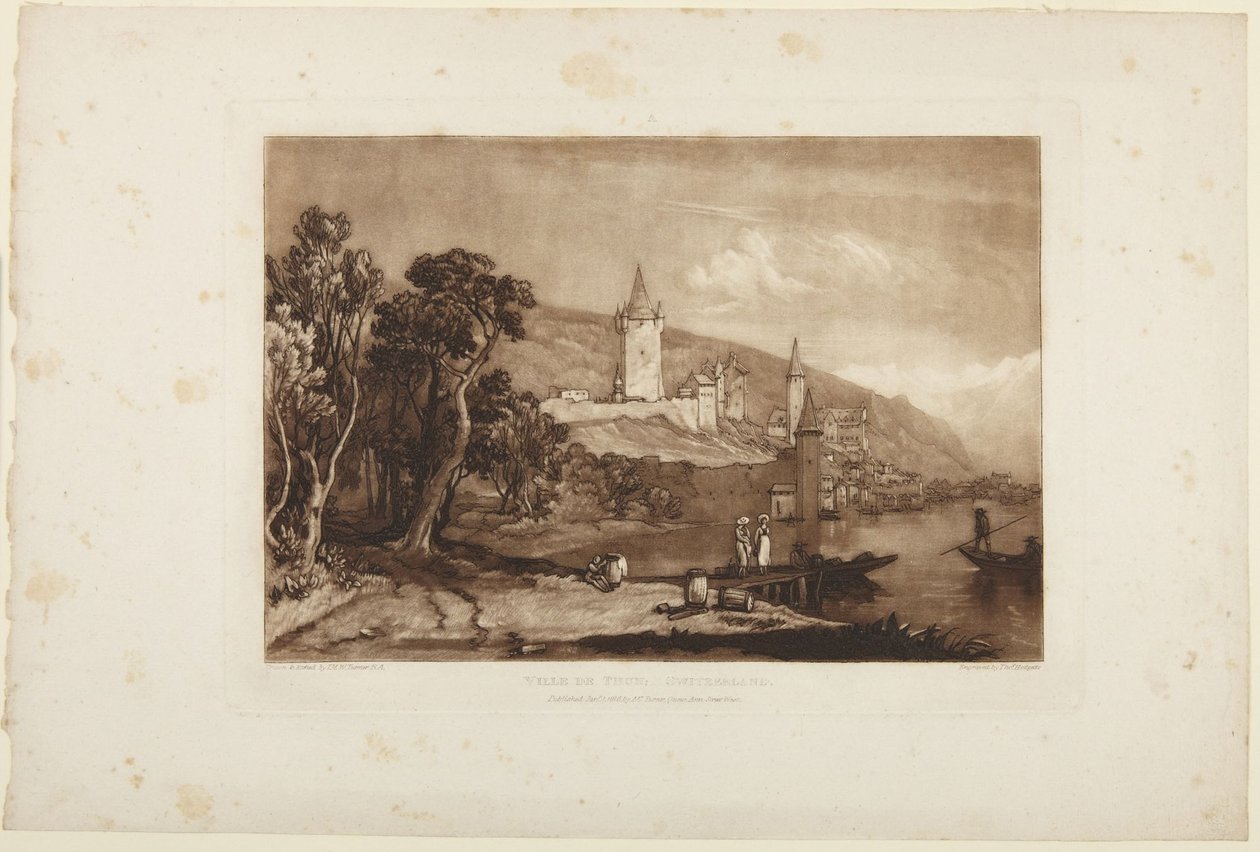 Ville de Thun, Suiza de Joseph Mallord William Turner
