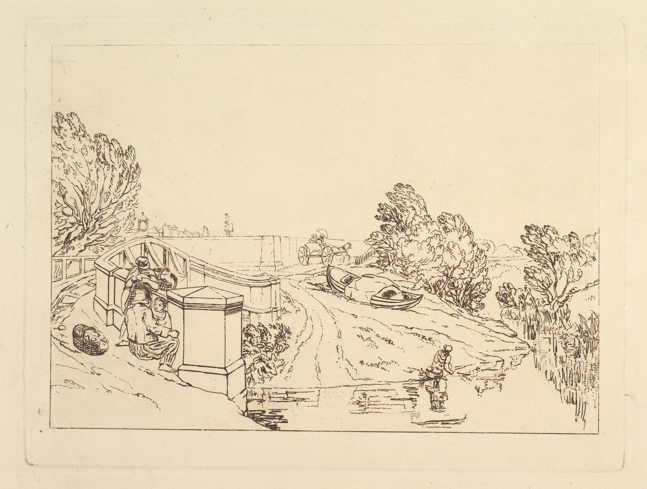 Recolectores de berros, Liber Studiorum, parte XIII, 1819 de Joseph Mallord William Turner