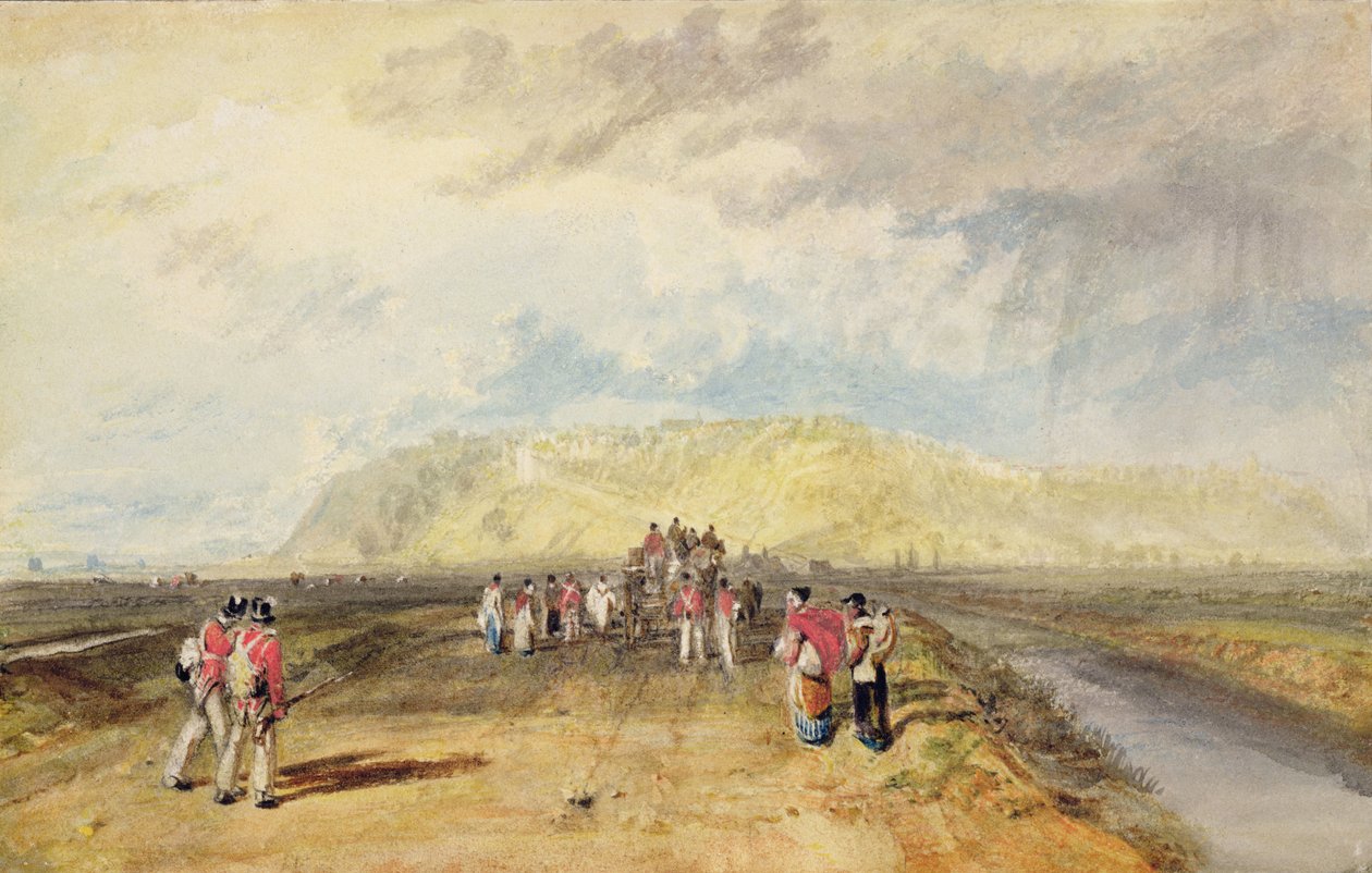 Winchelsea, Sussex, desde Rye Road de Joseph Mallord William Turner