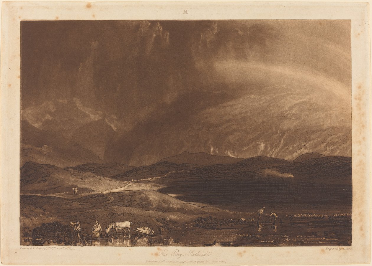 Turbera, Escocia de Joseph Mallord William Turner and George Clint