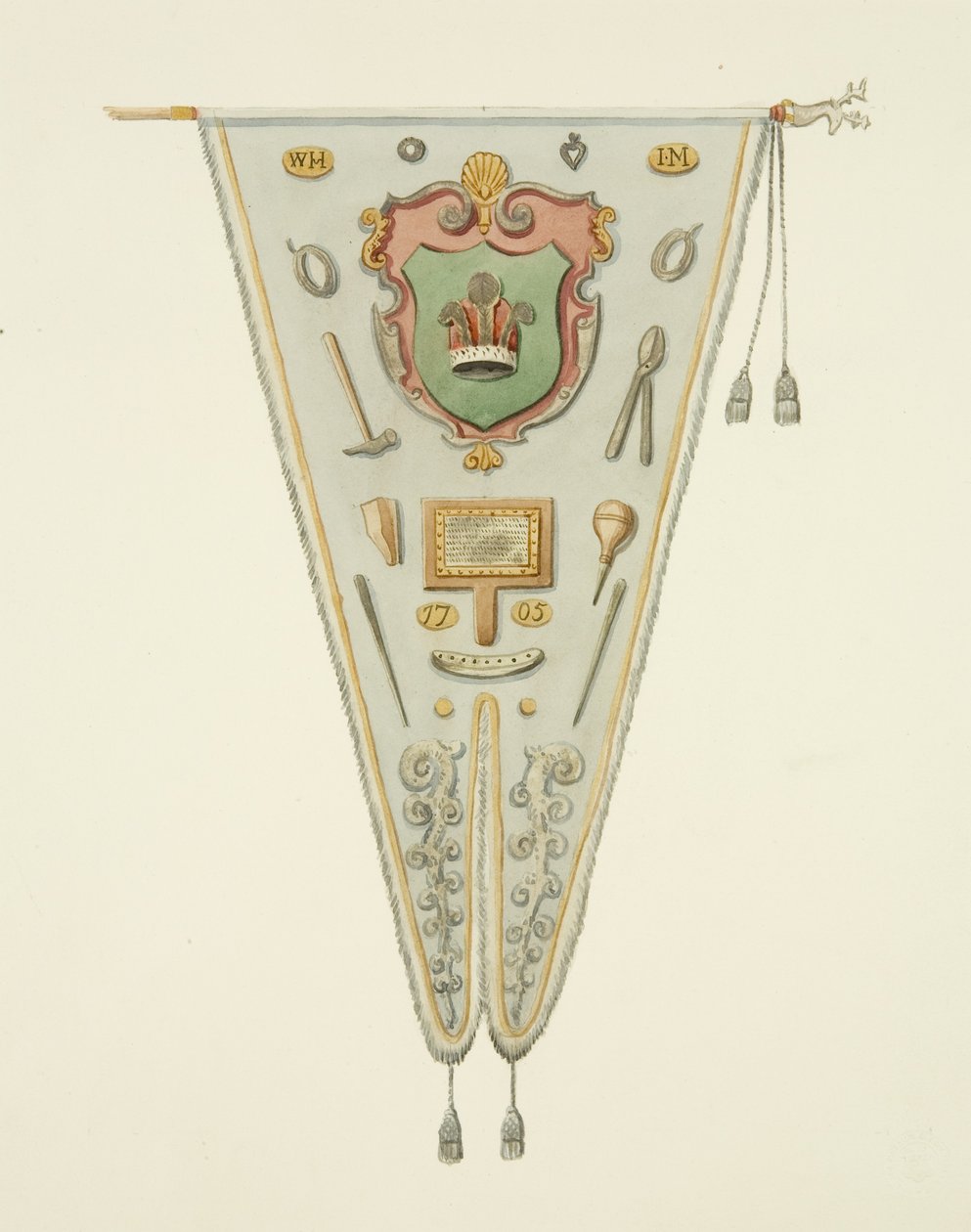 Estandarte de la Compañía de Tiradores de Alambre de Bristol de Joseph Manning