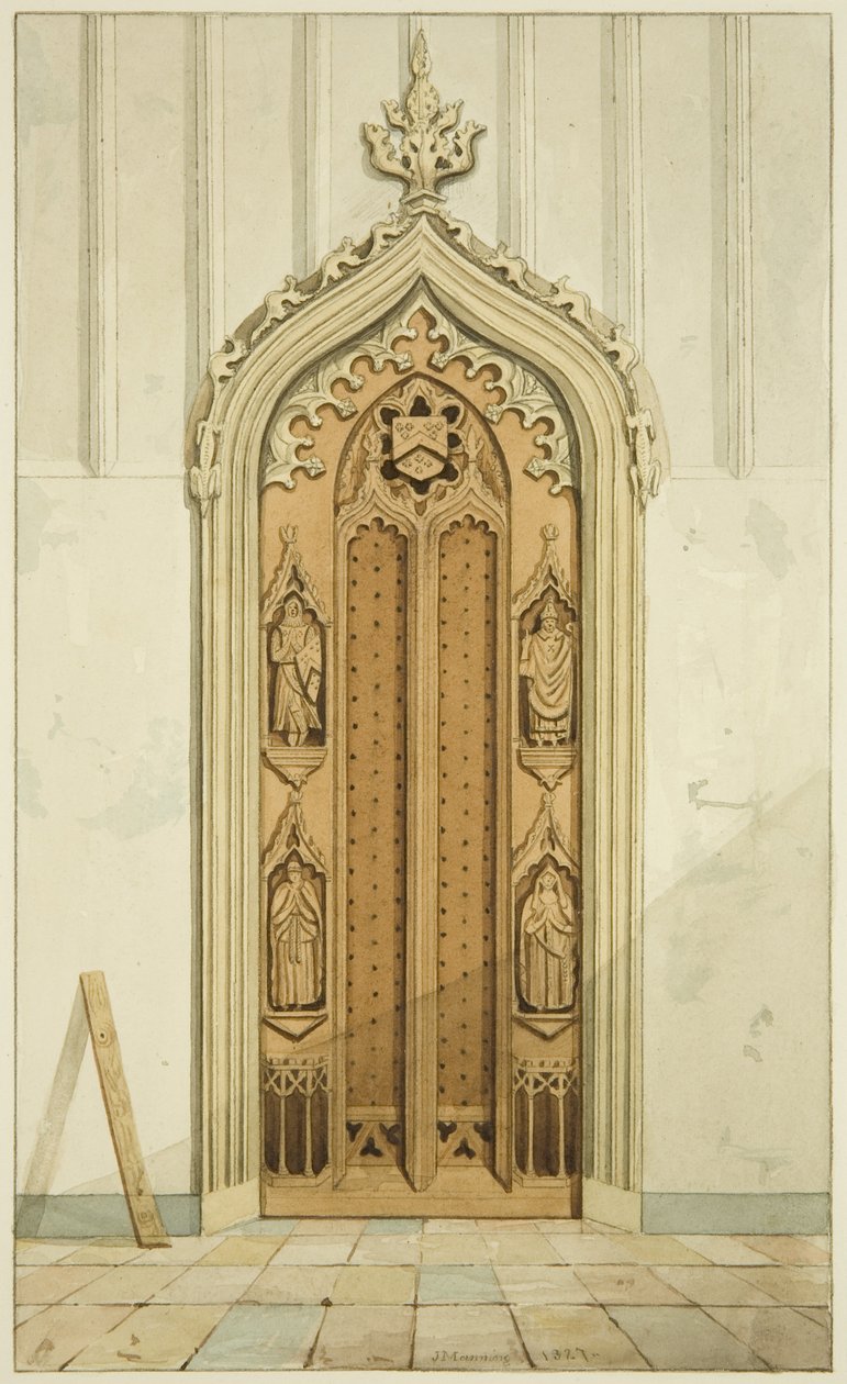 Puertas hechas por Clarke, a cada lado del altar de San Marcos de Joseph Manning