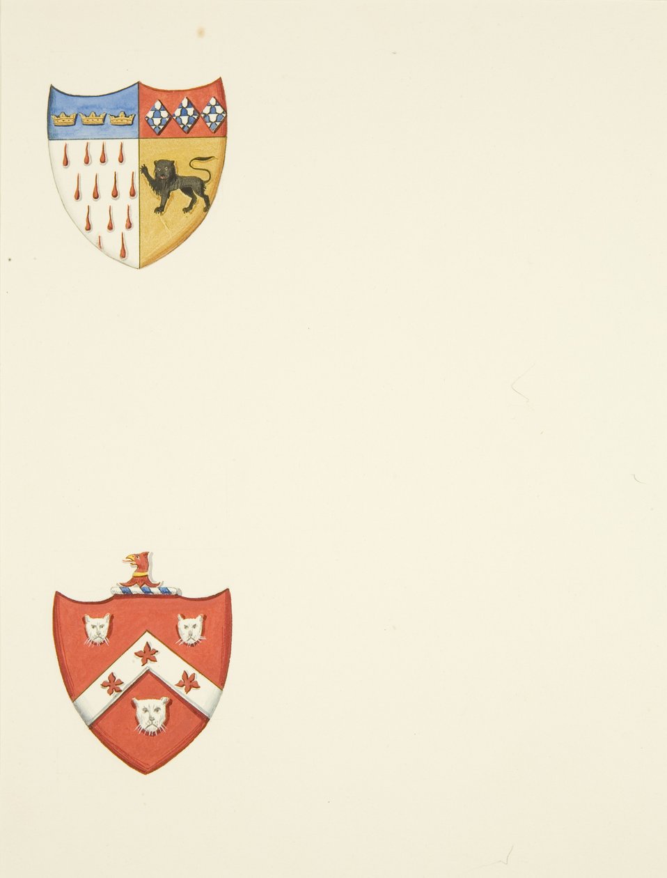 Escudos de armas monumentales en la Iglesia de St Mary-le-Port de Joseph Manning