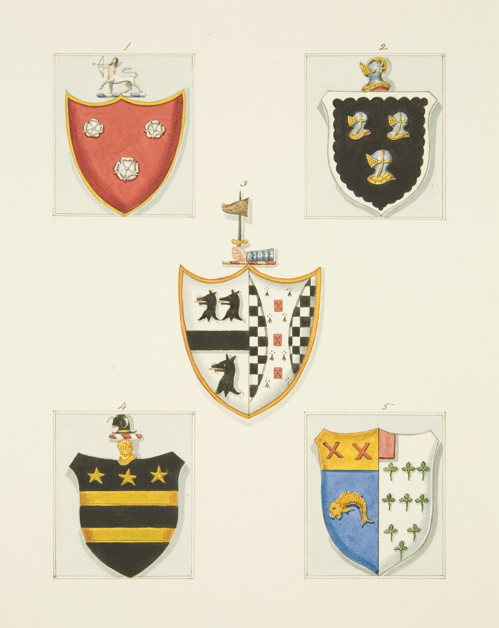 Escudos de armas monumentales en la Iglesia de St Stephen de Joseph Manning