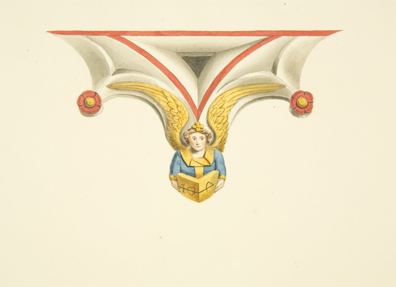 Uno de los cúspides de la tumba de los Canynges en St Mary Redcliffe de Joseph Manning