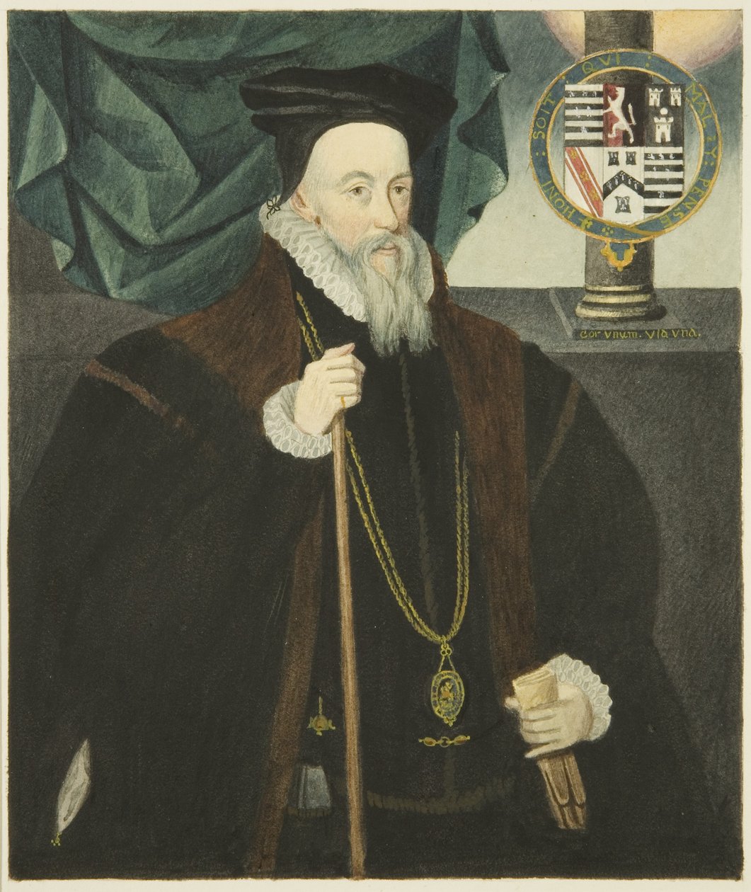 Retrato en la Casa del Consejo de Lord Burleigh de Joseph Manning