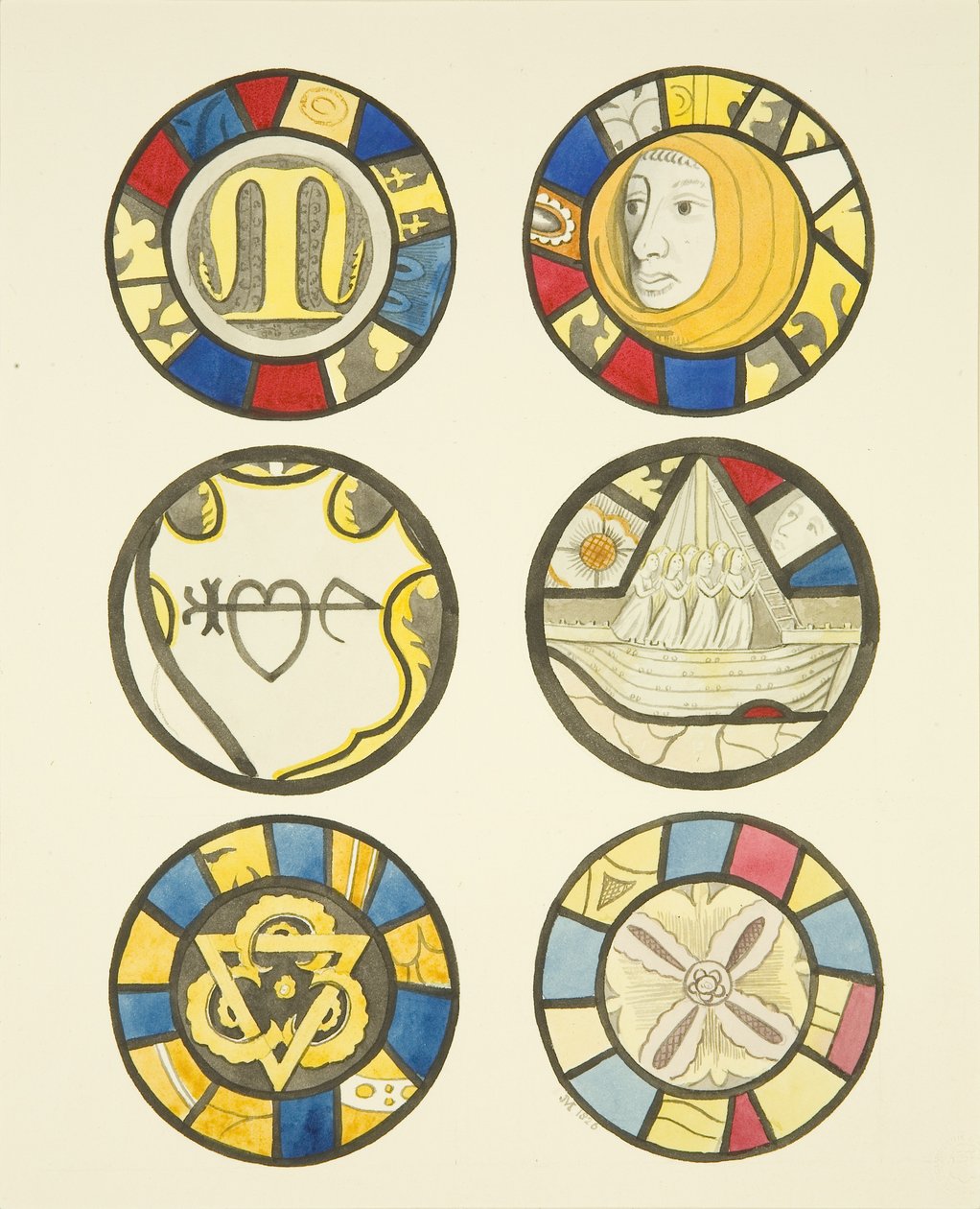 Vidrieras en las ventanas norte y este, transepto norte de St Mary Redcliffe de Joseph Manning