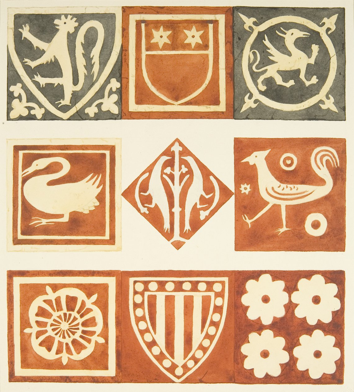 Azulejos en la sala de la sacristía y varias partes del suelo de la Catedral de Bristol de Joseph Manning
