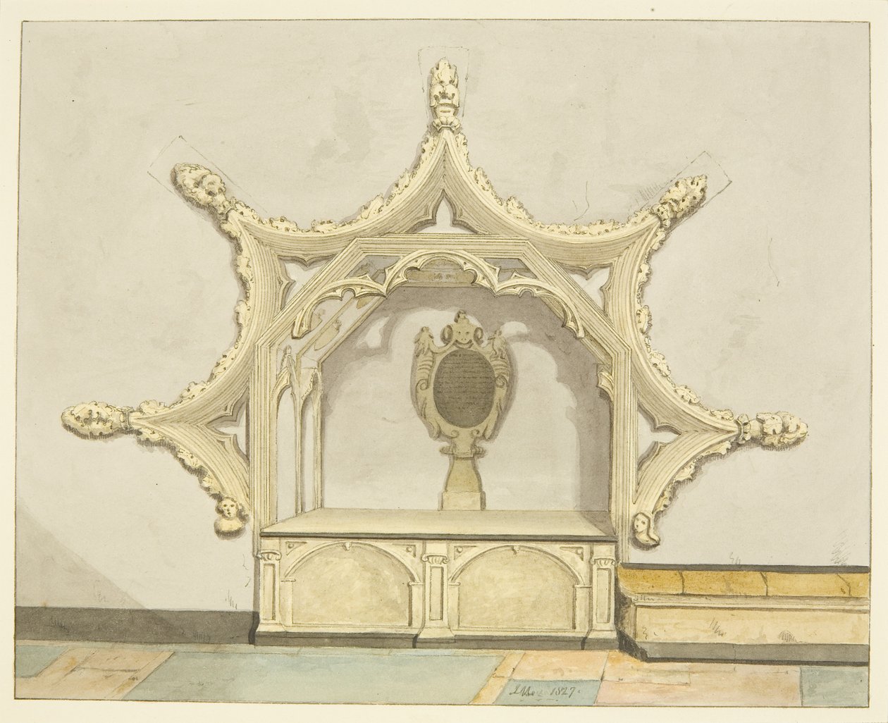 Tumba de Sir Charles Vaughan en la Catedral de Bristol de Joseph Manning
