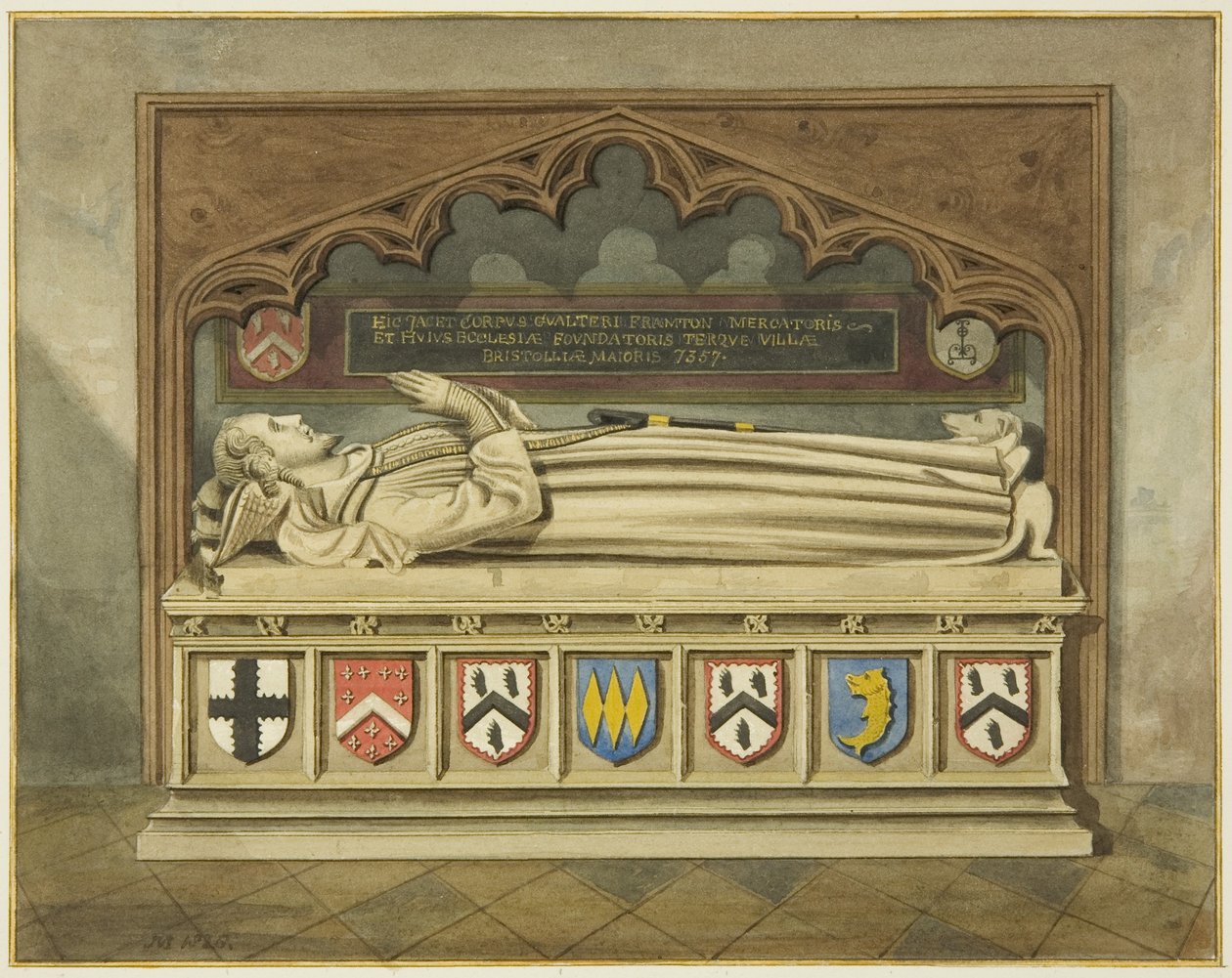 Tumba de Walter Frampton en la Iglesia de San Juan de Joseph Manning