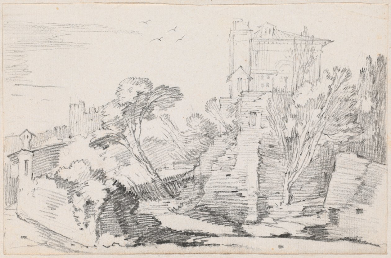 Casino Farnese en la colina Palatina, Roma de Joseph Marie Vien