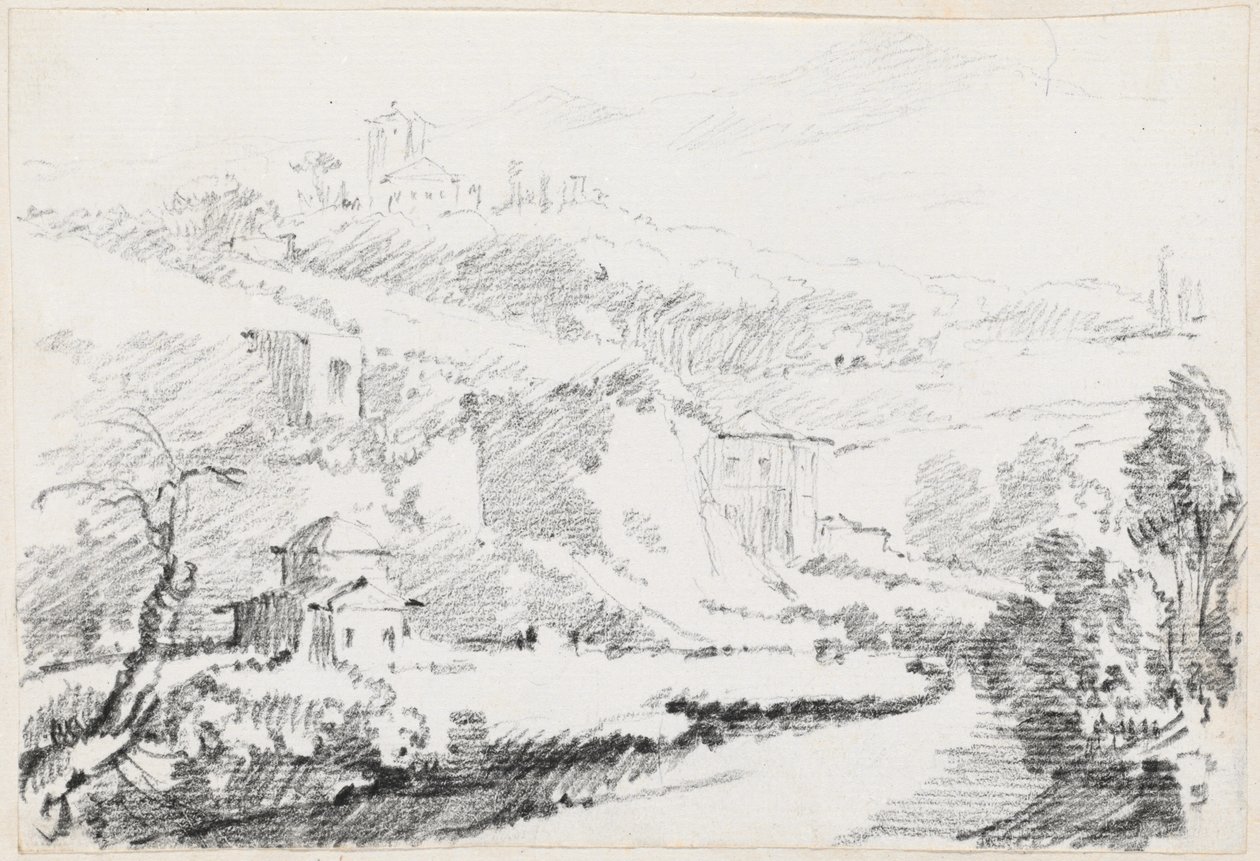 Paisaje en las Colinas Albanas de Joseph Marie Vien