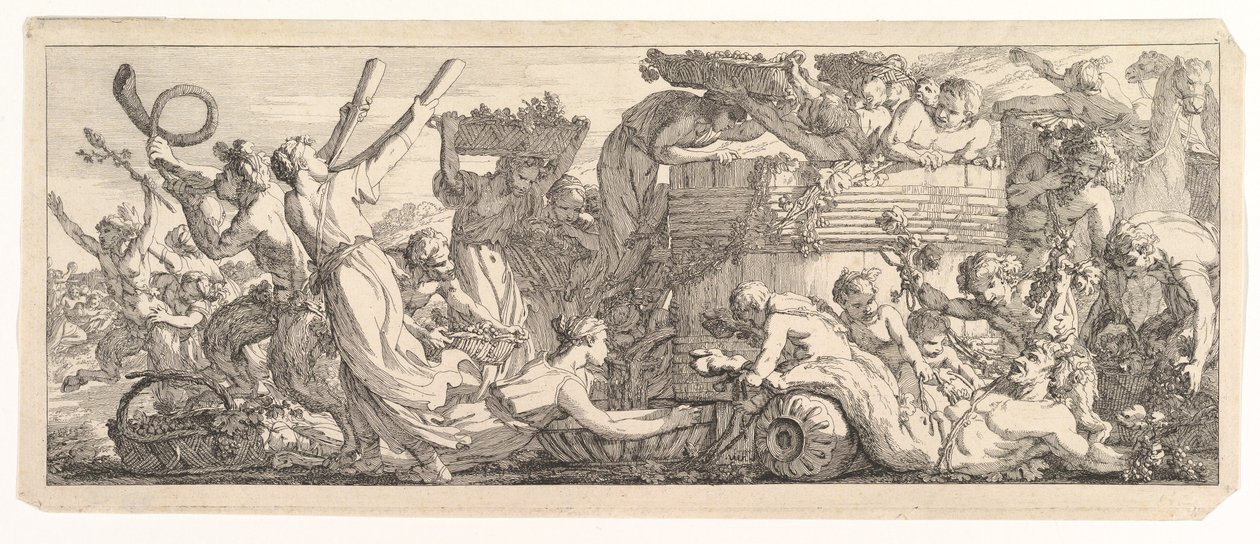 La llegada del tonel de vino, ca. 1755 de Joseph Marie Vien the Elder