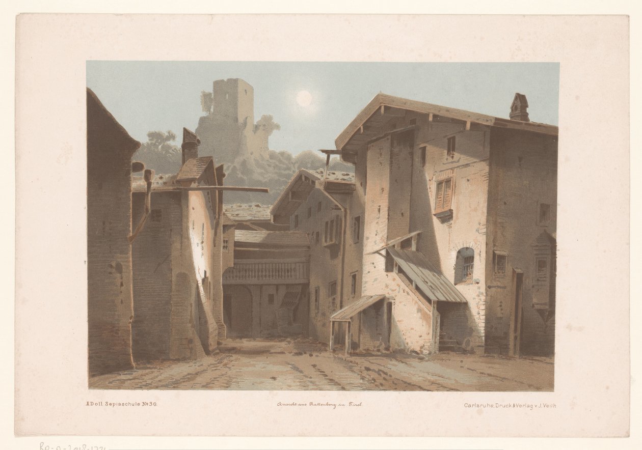 Vista de Bad Ragaz
Hof-Ragatz cantón de San Gall (título en el objeto) de Joseph Maximilian Kolb