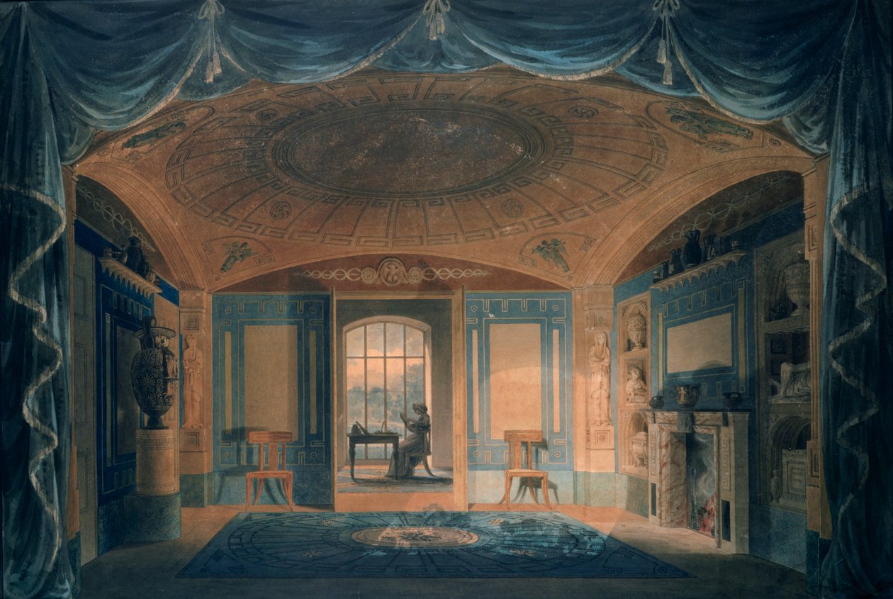 La sala de desayuno, Pitzhanger Manor, 1802 de Joseph Michael Gandy