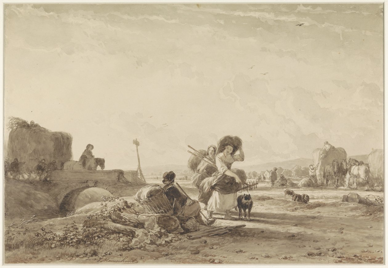 La cosecha de heno de Joseph Moerenhout
