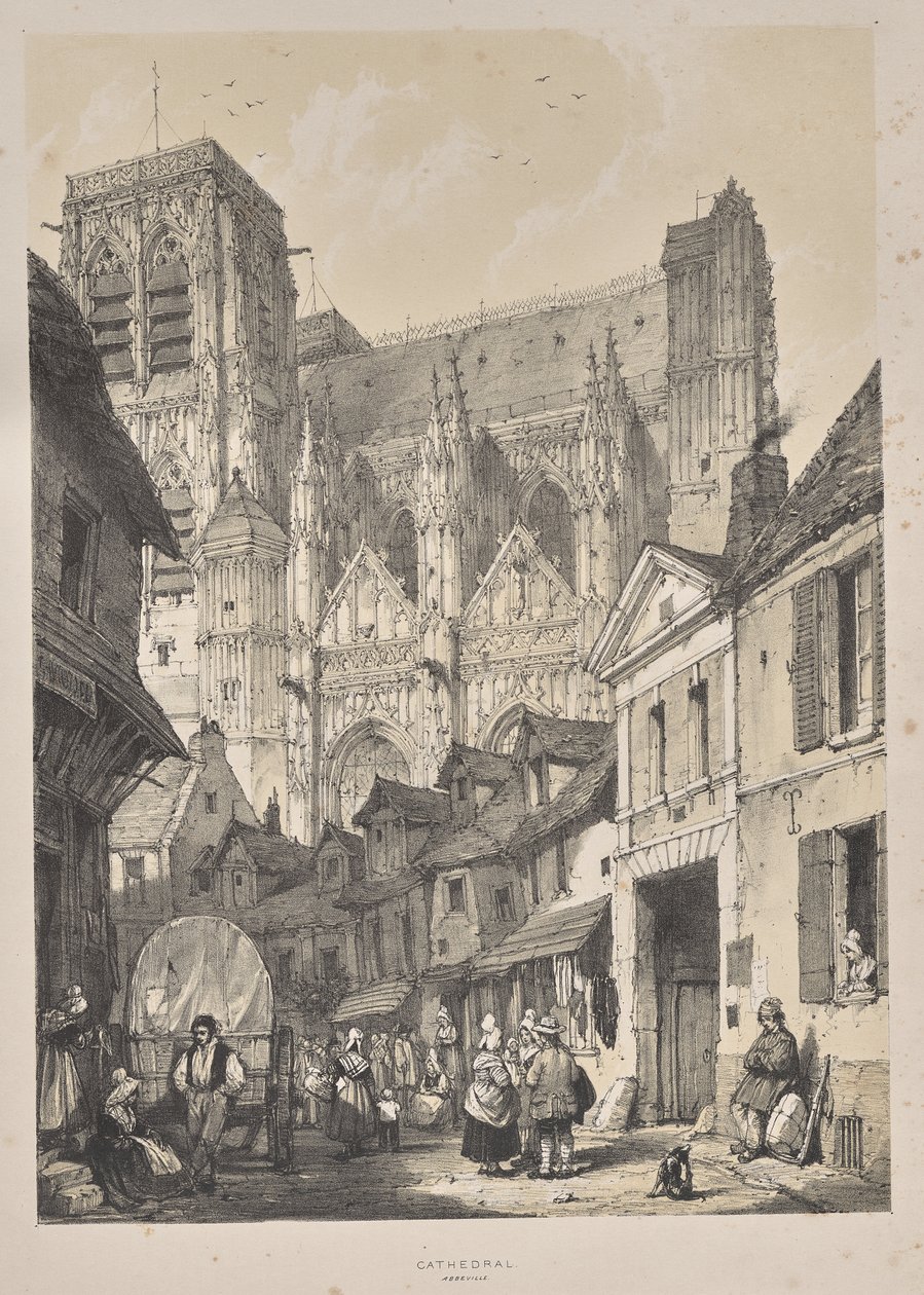 Arquitectura de la Edad Media: Catedral de Abbeville de Joseph Nash