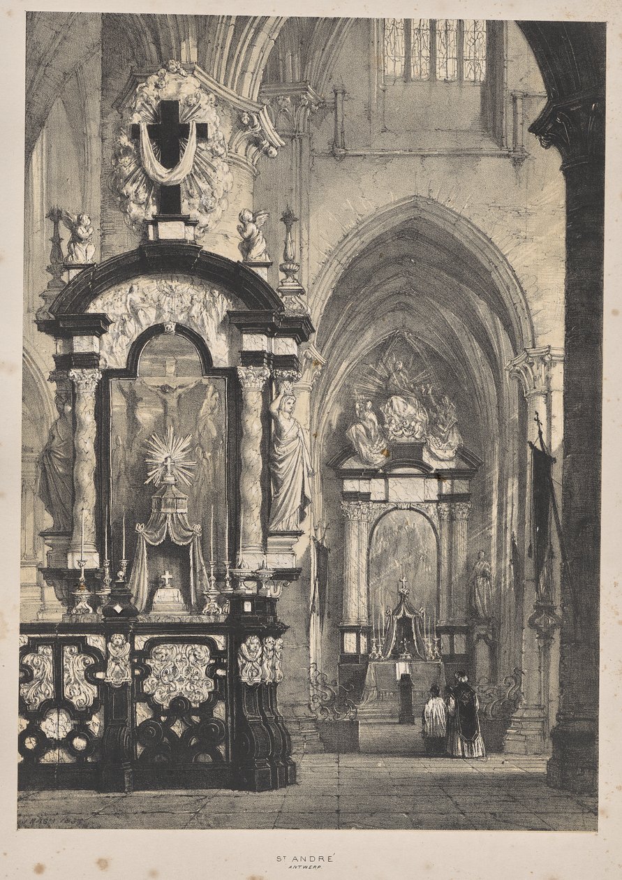 Arquitectura de la Edad Media: San Andrés, Amberes de Joseph Nash