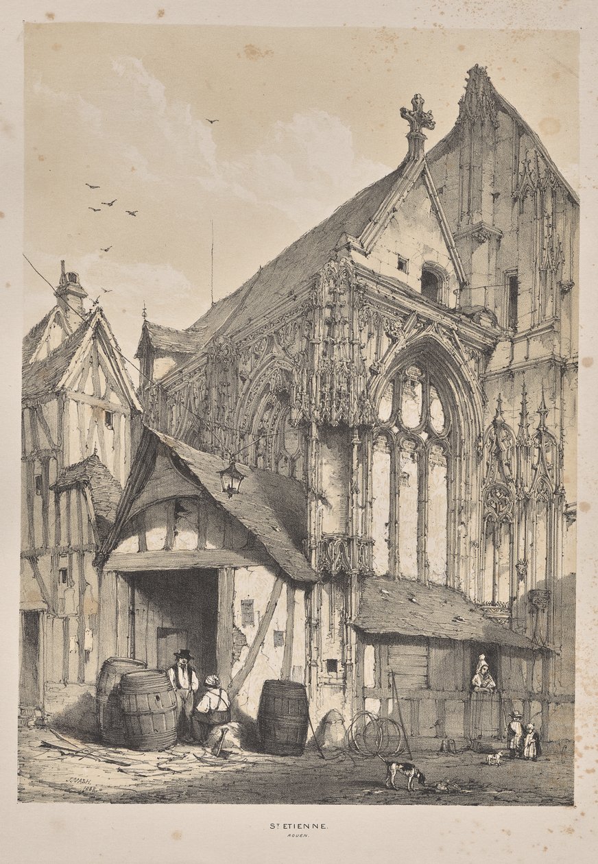 Arquitectura de la Edad Media: San Esteban, Ruan de Joseph Nash
