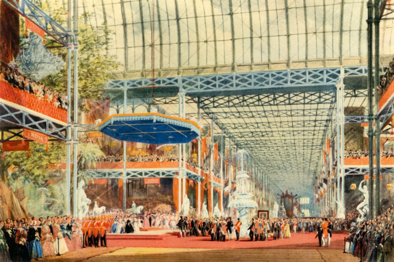 La inauguración de la Gran Exposición por la Reina Victoria el 1 de mayo de 1851, 1942 de Joseph Nash