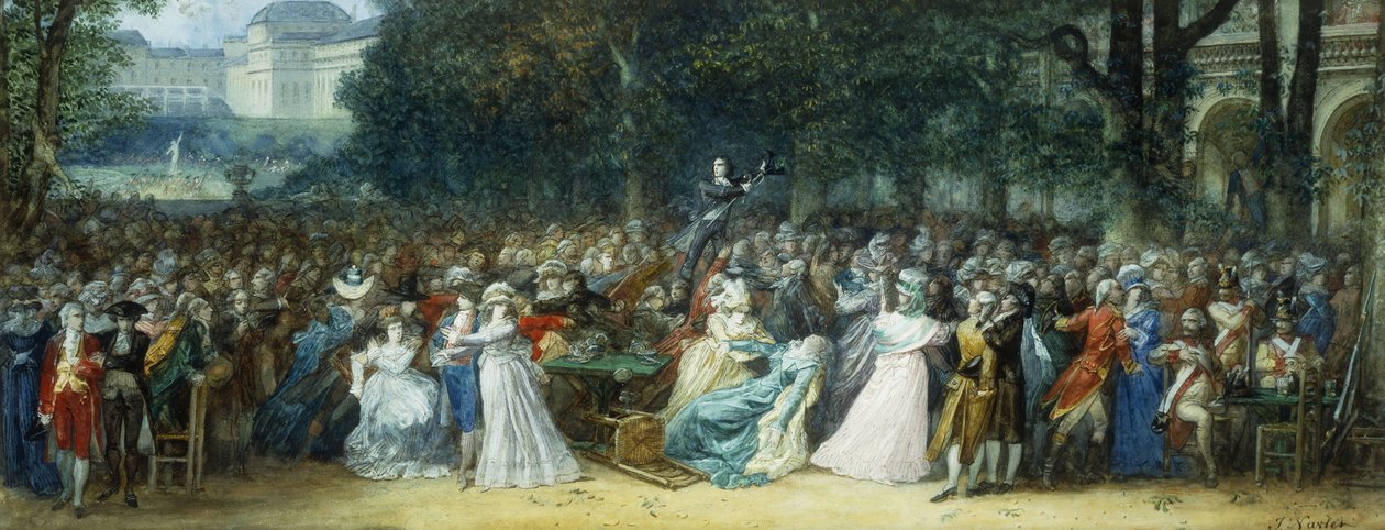 Camille Desmoulins en el Palais Royale de Joseph Navlet