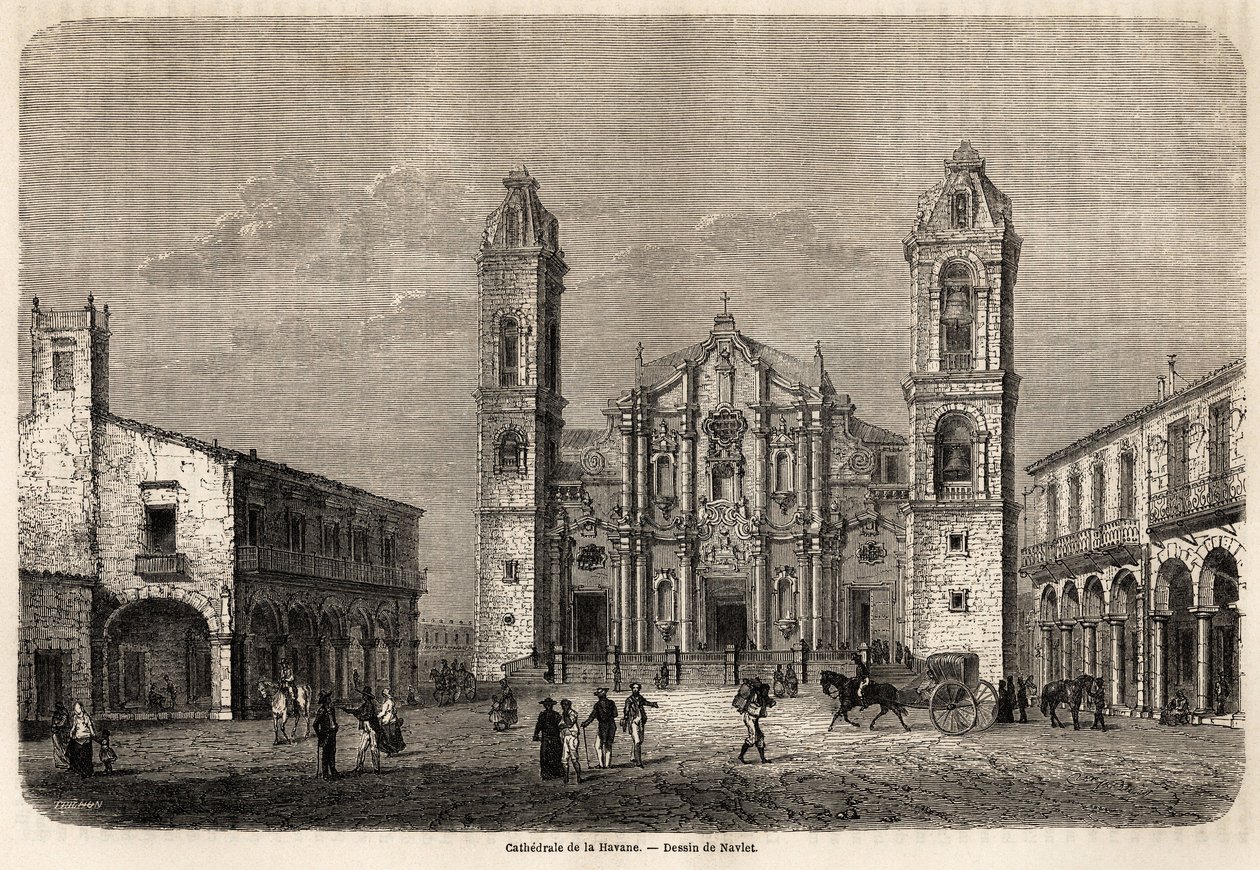 La Catedral de La Habana, Cuba de Joseph Navlet