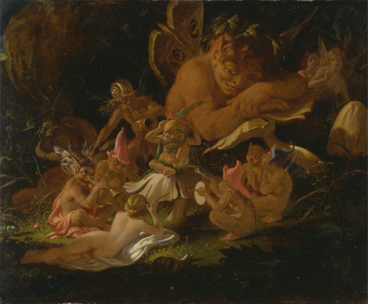 Puck y las hadas, de "Sueño de una noche de verano" de Joseph Noel Paton