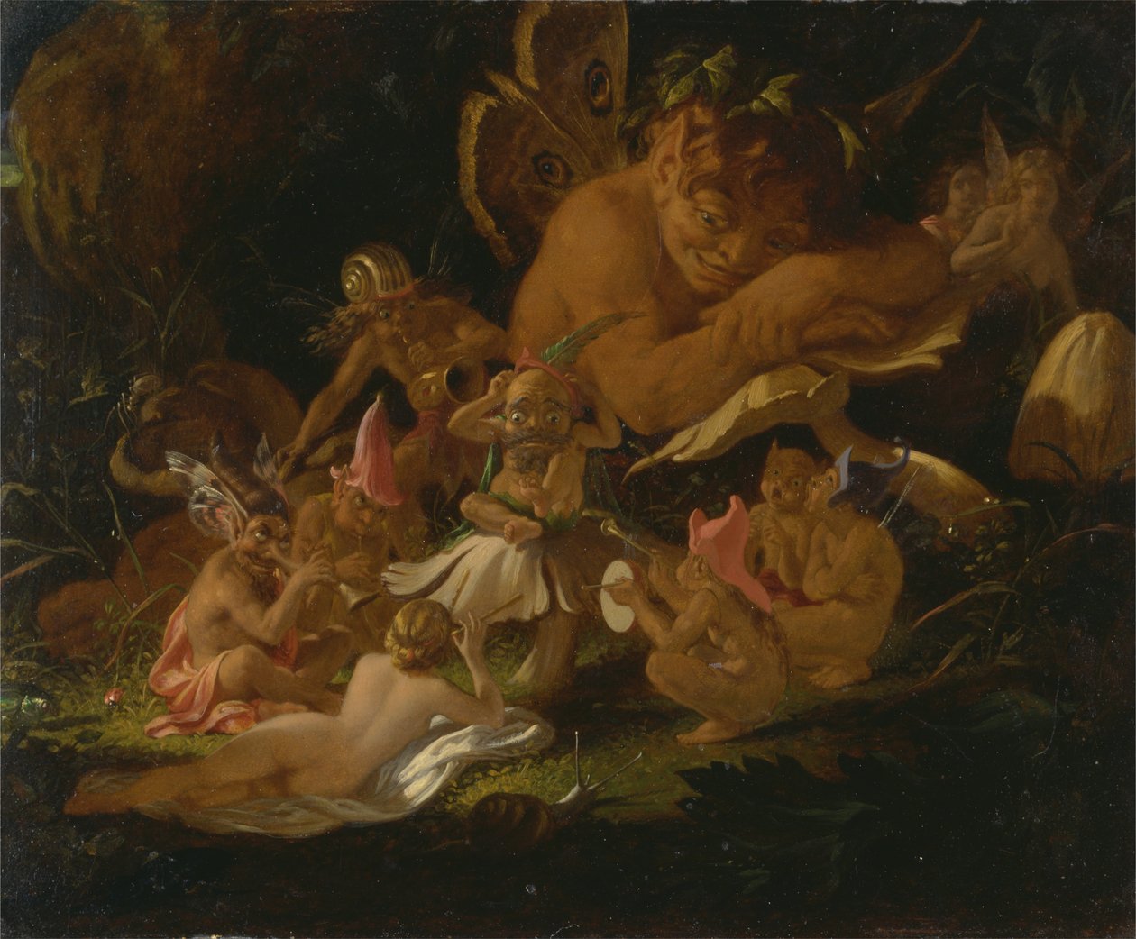 Puck y las hadas, de "Sueño de una noche de verano" de Joseph Noel Paton