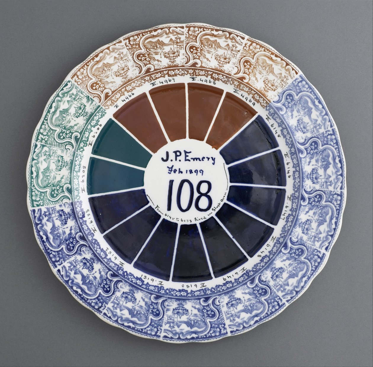 Plato de Muestra de Joseph P. Emery