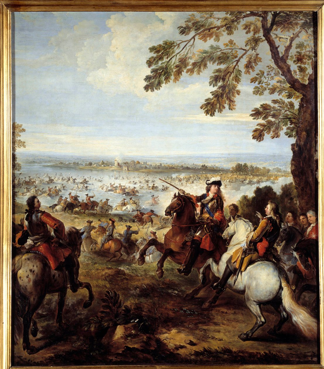 Paso del Rin por el ejército de Luis XIV (1638-1715) de Joseph Parrocel