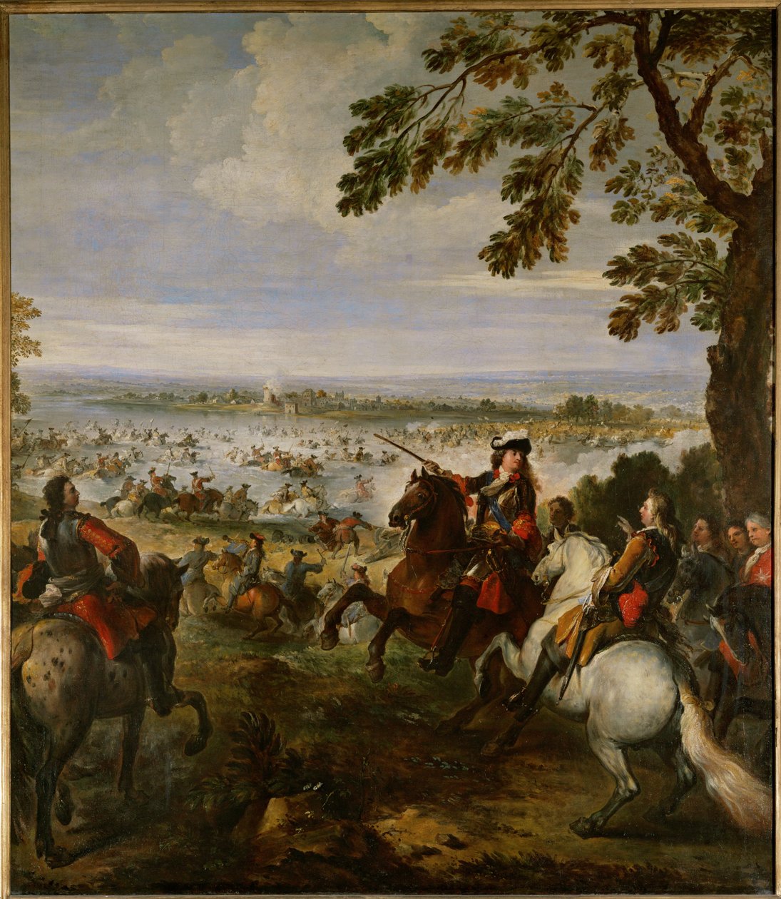 El ejército de Luis XIV cruza el Rin el 12 de junio de Joseph Parrocel