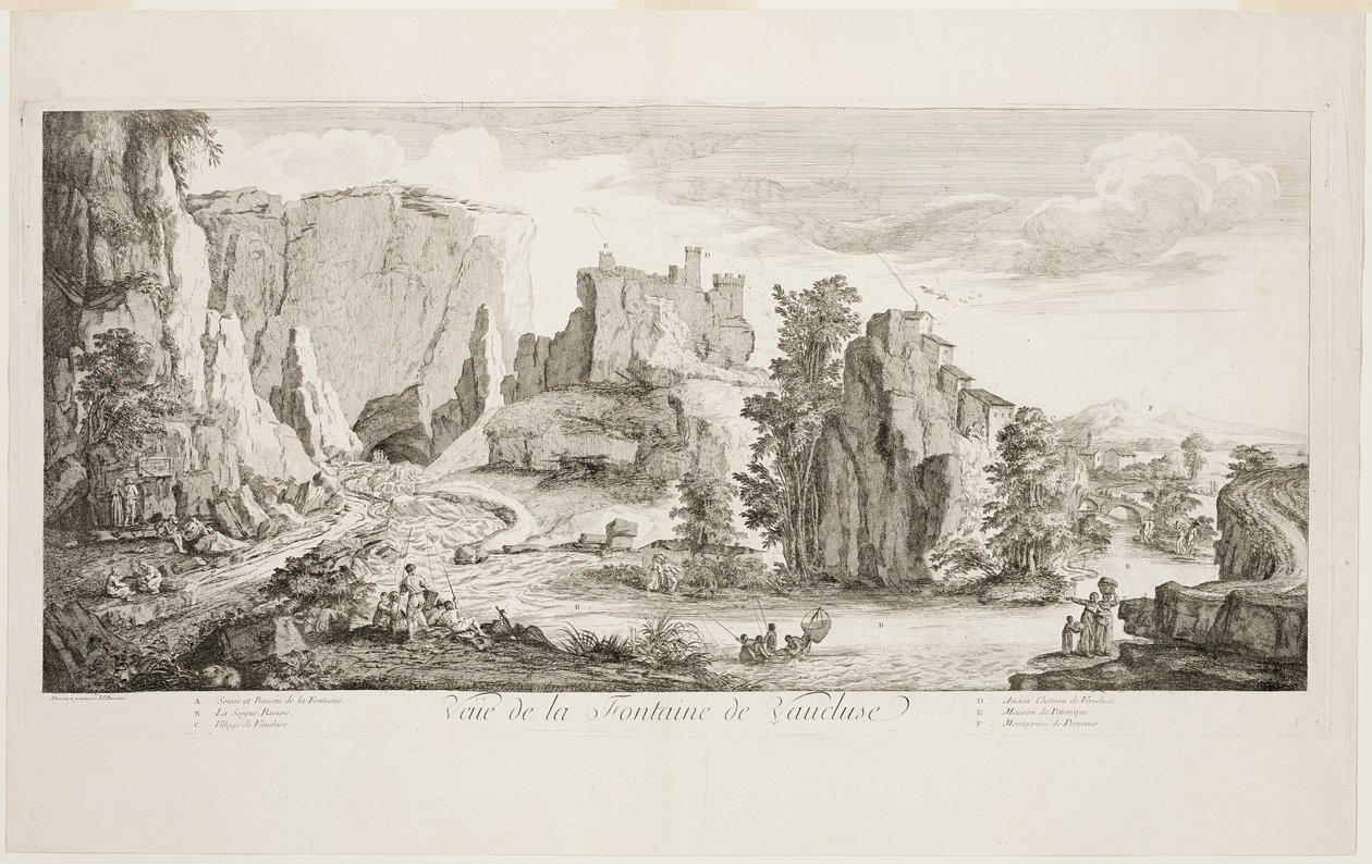 Veue de la Fontaine de Vaucluse de Joseph Parrocel