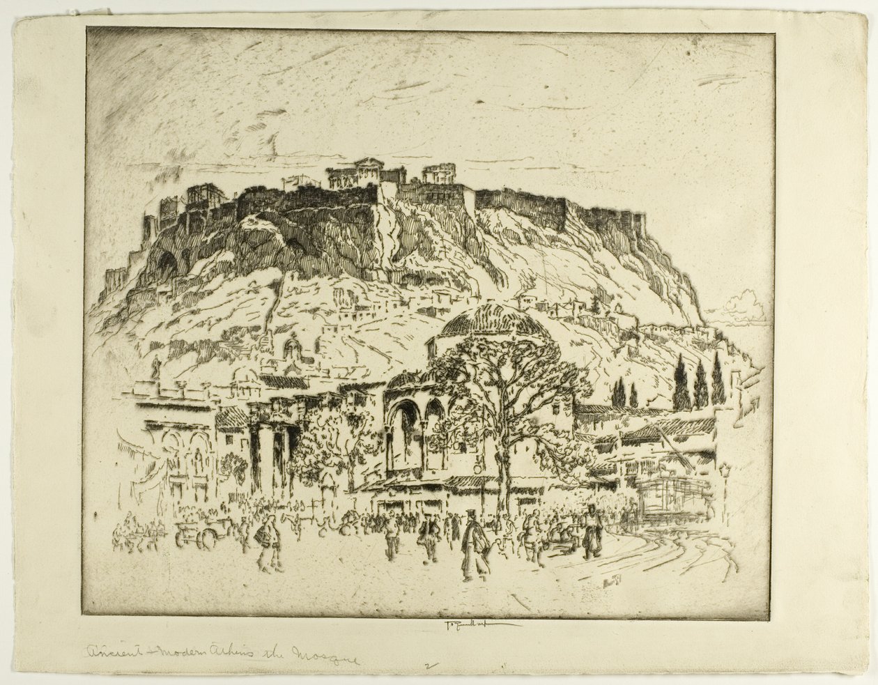 Atenas antigua, medieval y moderna, la mezquita de Joseph Pennell
