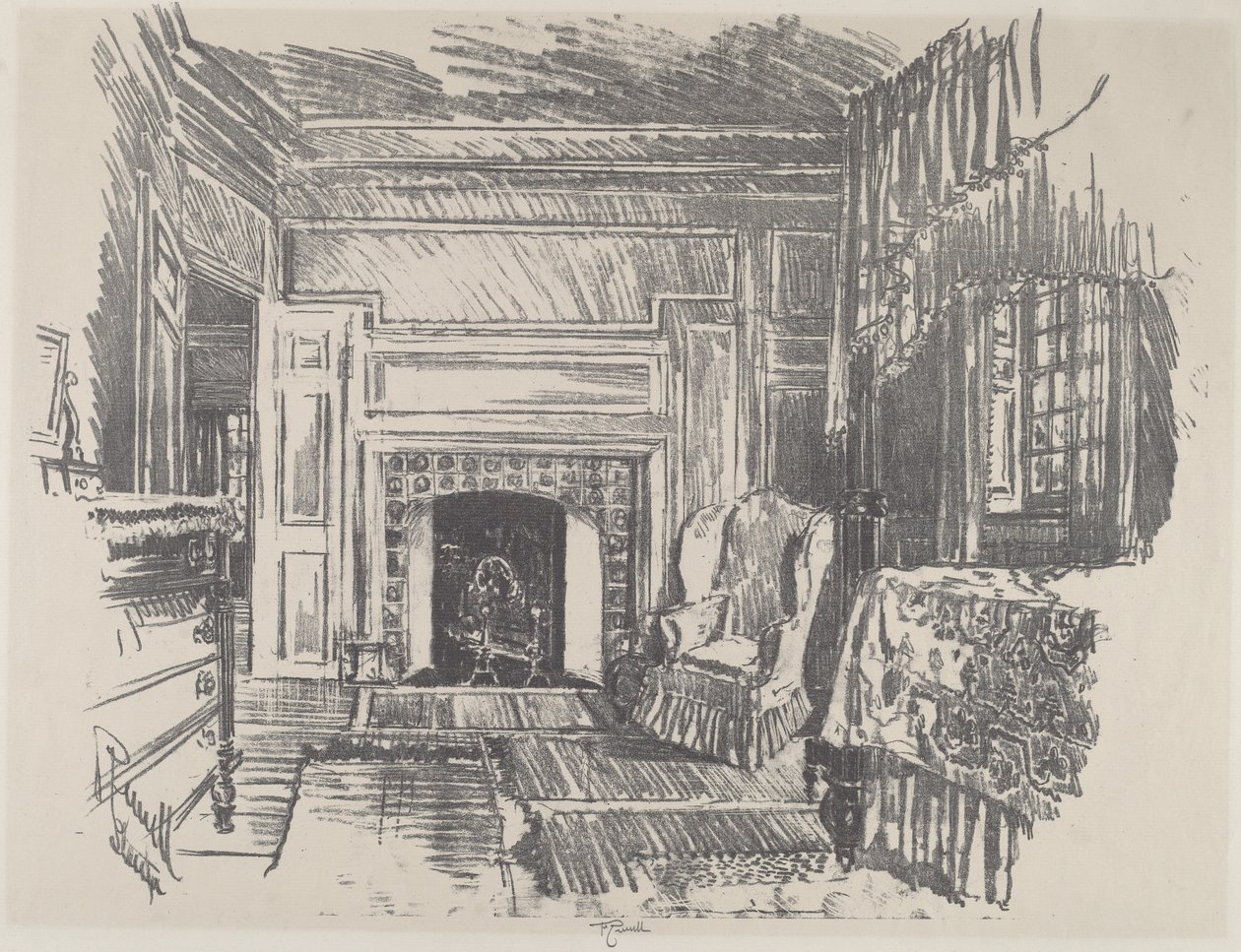 Dormitorio, Stenton de Joseph Pennell