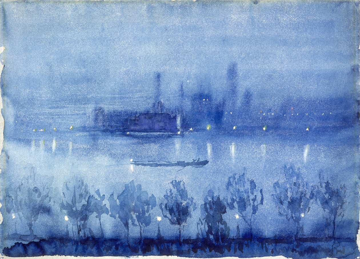Noche azul, Londres de Joseph Pennell