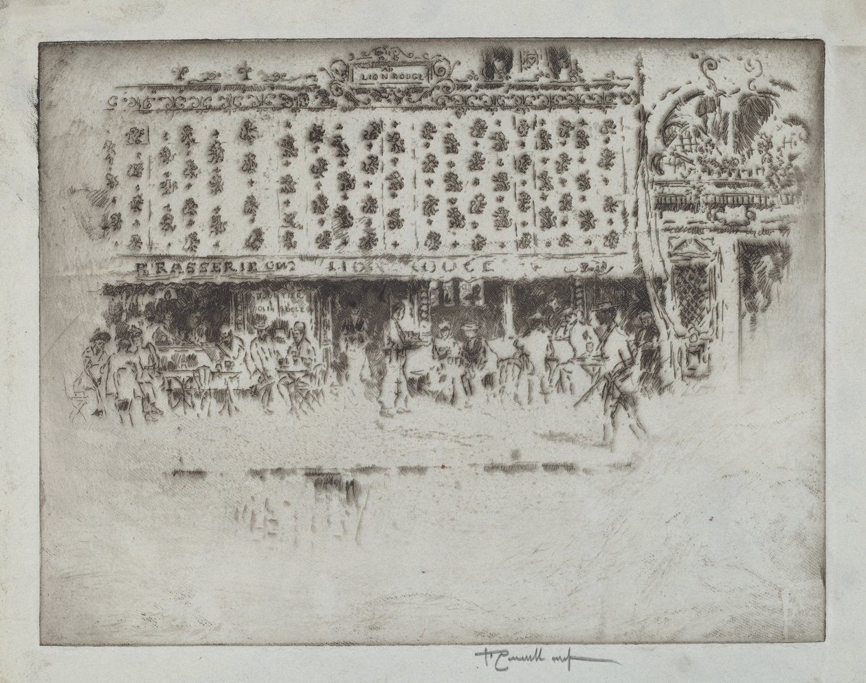 Cervecería, Au Lion Rouge de Joseph Pennell