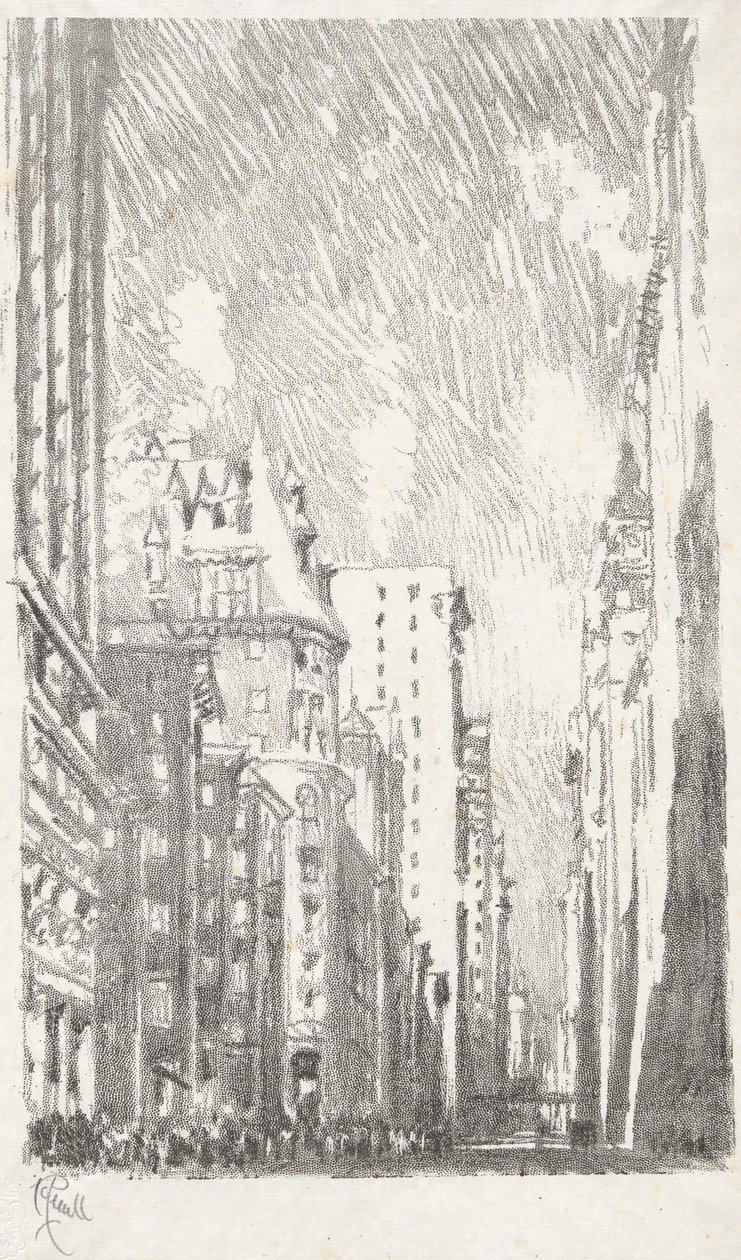 Broadway de Bowling Green, n.º 2 en la colección Iconphile Club de Joseph Pennell