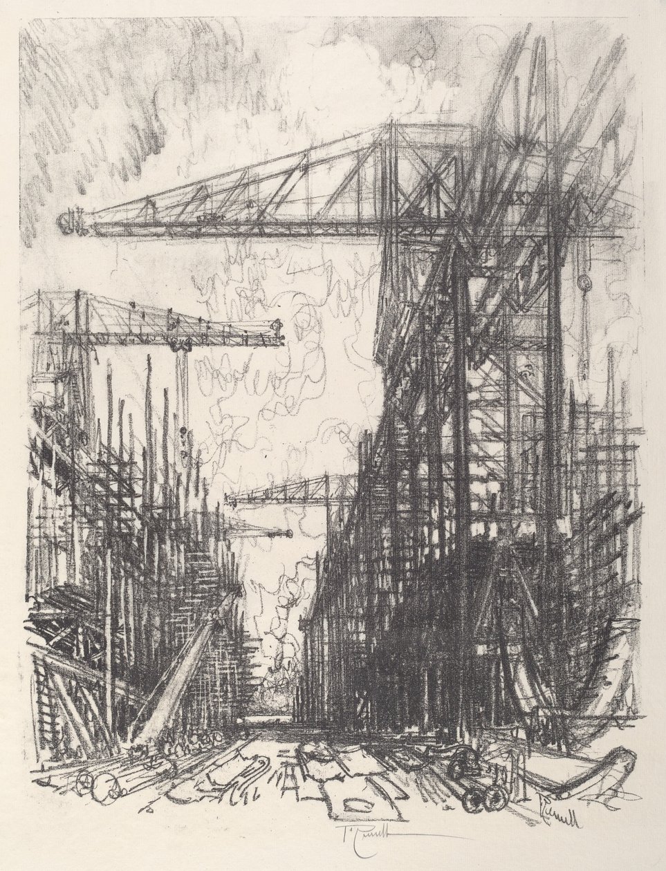 Destructores de edificios, No.I, 1917 de Joseph Pennell
