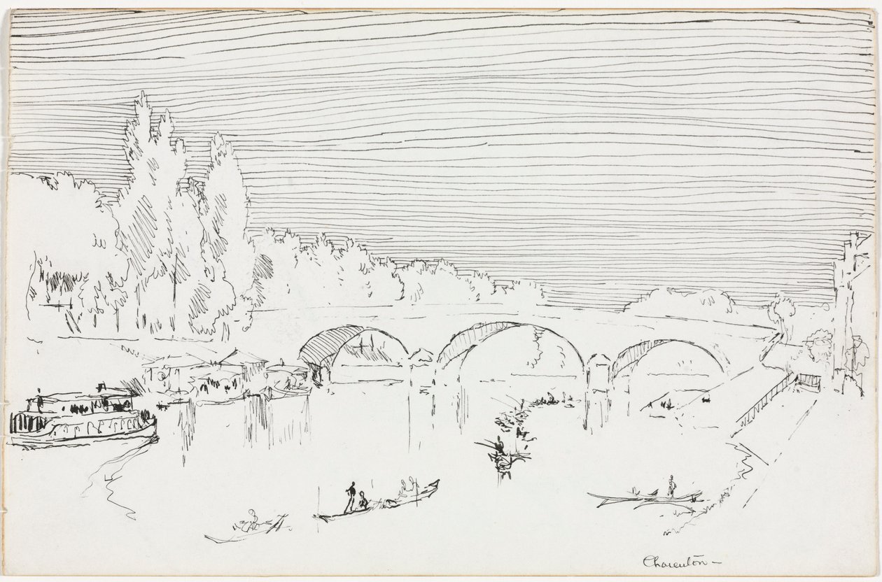 Charenton-le-Pont, ca. 1893 de Joseph Pennell